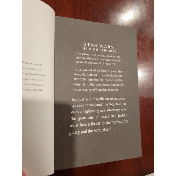 Star Wars the High Republic Into the Dark by Claudia Gray Book NEW Hardcover B - Picture 3 of 5